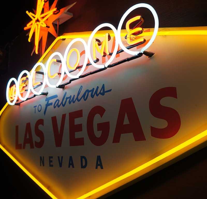 Neon 'Welcome to Fabulous Las Vegas'-bord